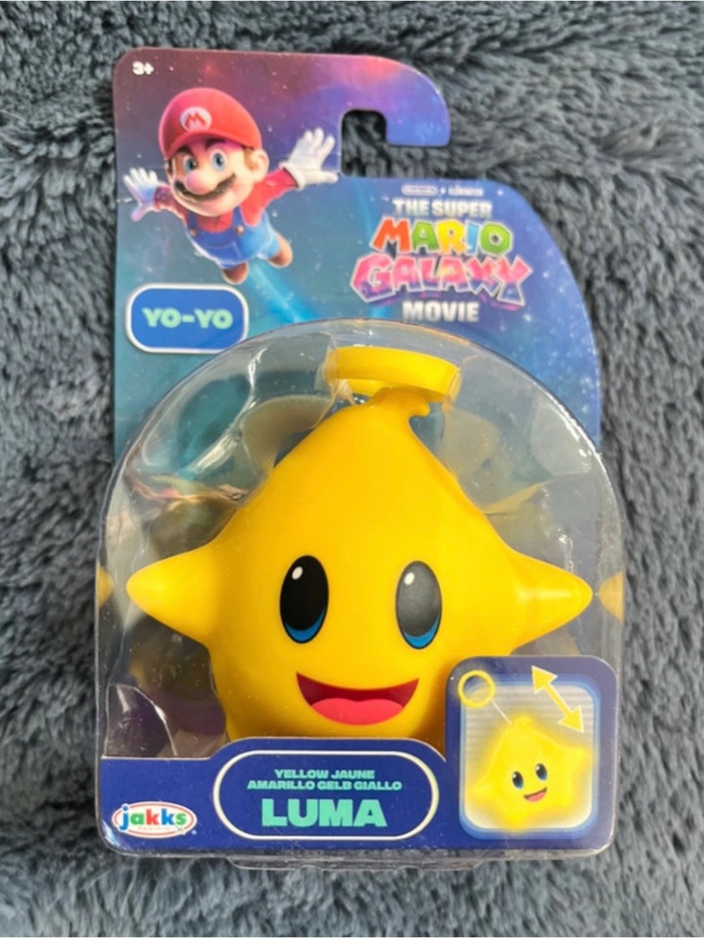 Luma Yo-Yo Toy - Yellow - Super Mario Galaxy Movie
